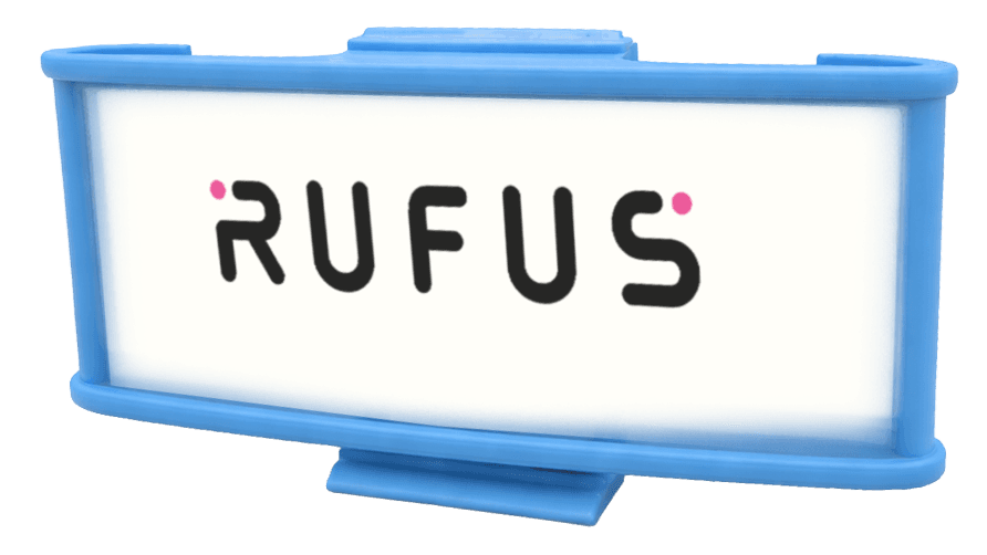 Plastic bike support front view